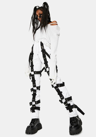 White Harness Pants
