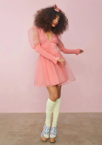 Talk About Forever Organza Mini Dress