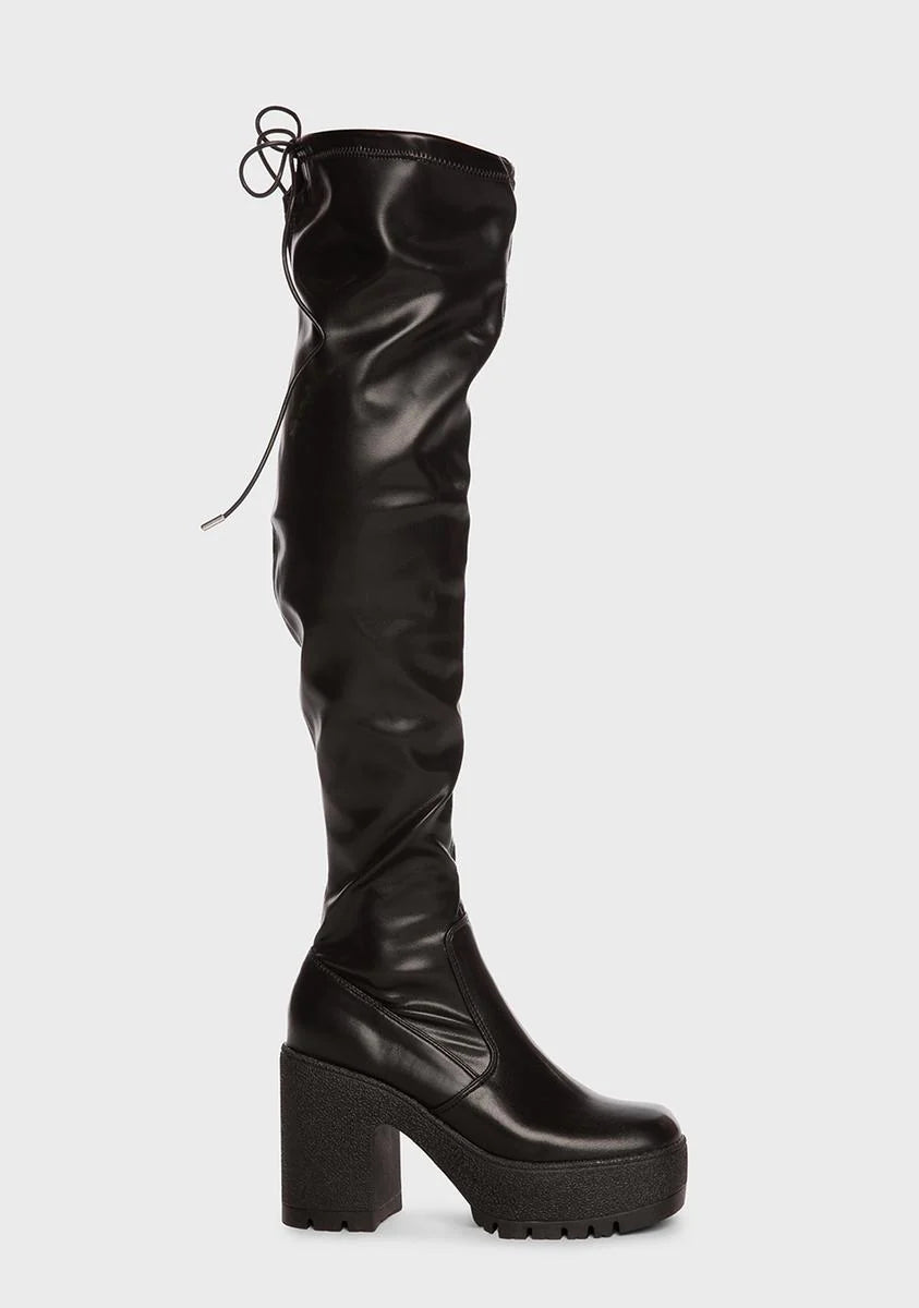 Only One Speed Thigh-High Boots