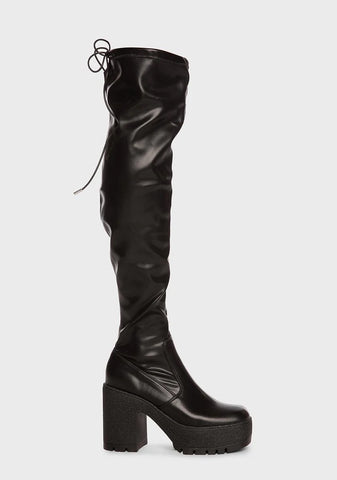 Only One Speed Thigh-High Boots
