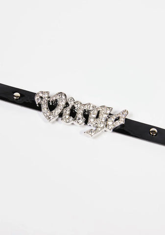 Virgo Gone Viral Rhinestone Choker