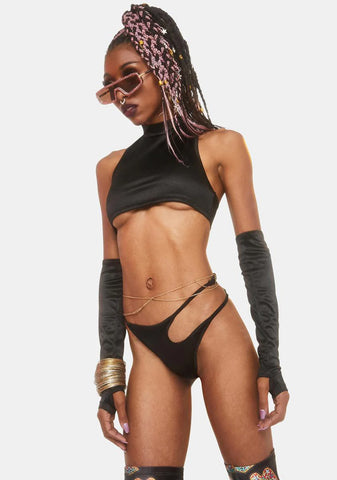 Dark Liaison Top And Gloves Set