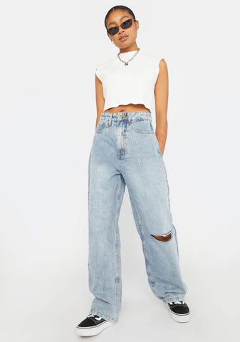 Aged Blue Billie Jeans