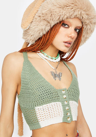 Read Your Aura Crochet Crop Top