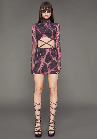 Diva DNA Mesh Mini Dress