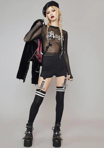 Underworld Rising Mesh Top