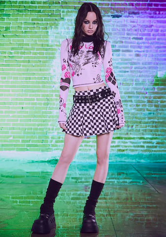 Mad For Each Other Mesh Top