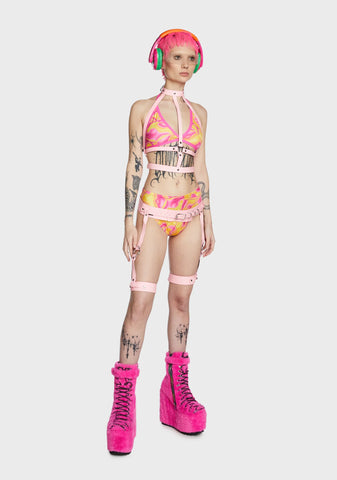 Strapped In Glow In The Dark Leg Harness