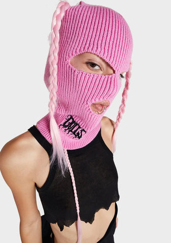 Pink DK Logo Ski Mask