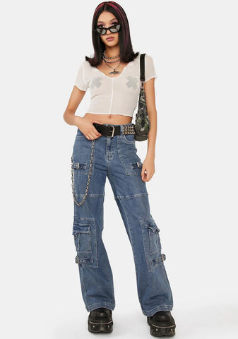 Jealous Ex Mesh Crop Top