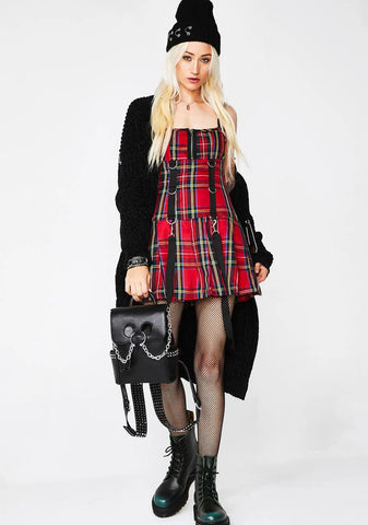 Bad Rebel Plaid Dress