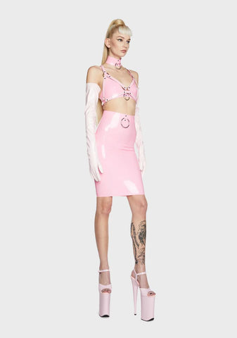 Light Pink O-Ring Bra Harness