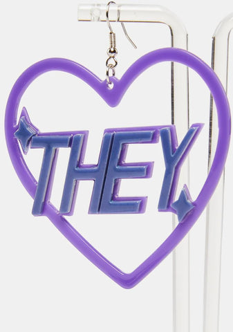 They Them Pronouns Earrings