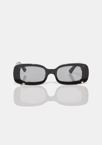 Night Unseen Sights Rectangle Sunglasses