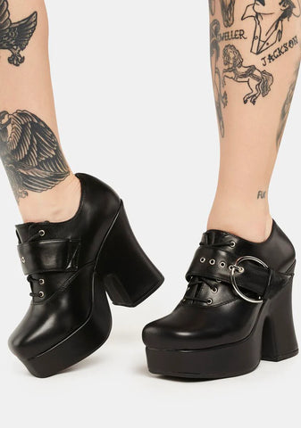 Different Conversation Chunky Platform Shoes