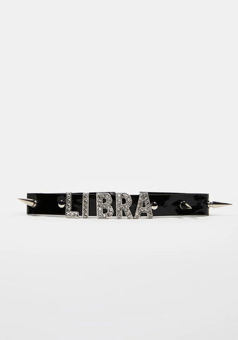 All About Libra Spiked Choker