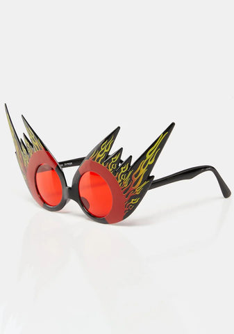Pyrotechnic Flame Sunglasses