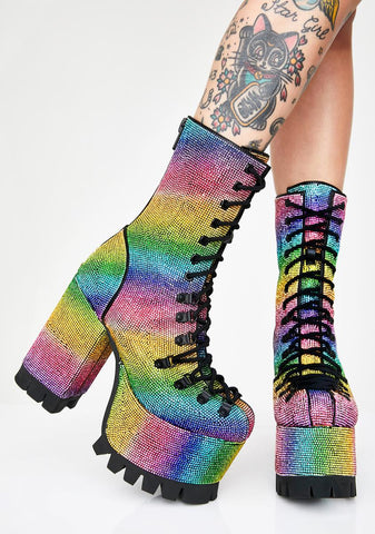 Candylicious Rhinestone Boots