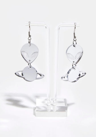 Alien Spaceship Earrings
