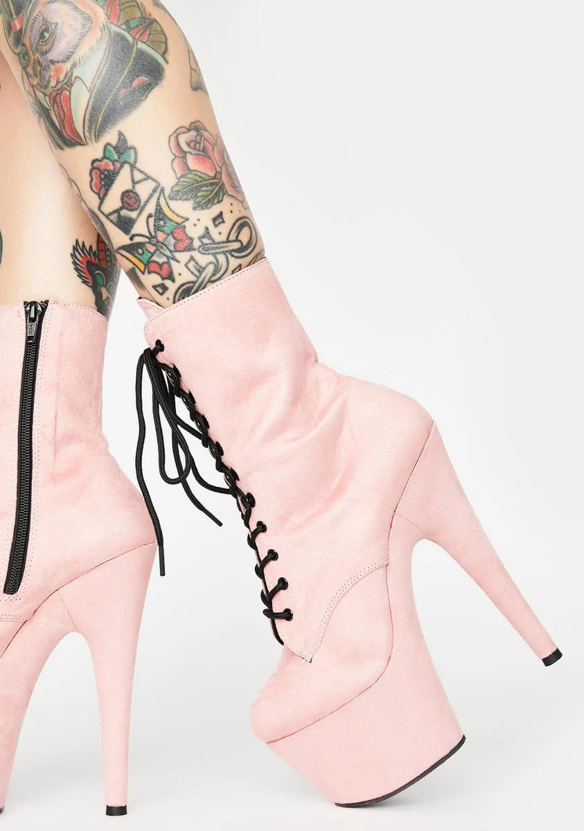 Light Pink Adore-1020FS Platform Heels