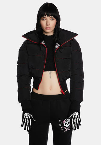 Skeleton Knit Gloves