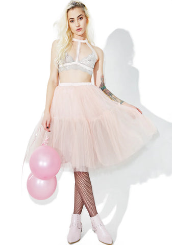 Palatial Sheer Tulle Skirt