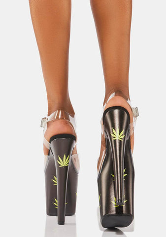 Demi Weed Platform Heels