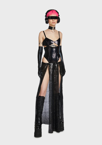 Alien Encounter Sequin Skirt