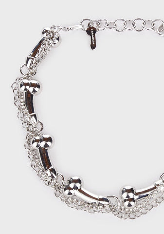 Dick Rhinestone Chain Choker