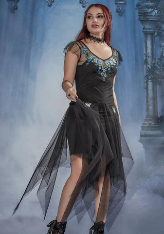 Love Potioned Sheer Embroidered Dress