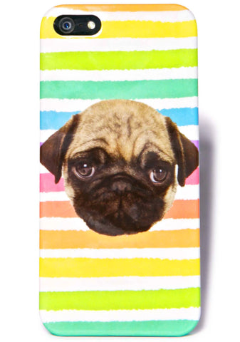 Rainbow Pug iPhone 5 Case