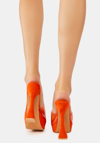 Juicy Winks And Kisses Clear Heels