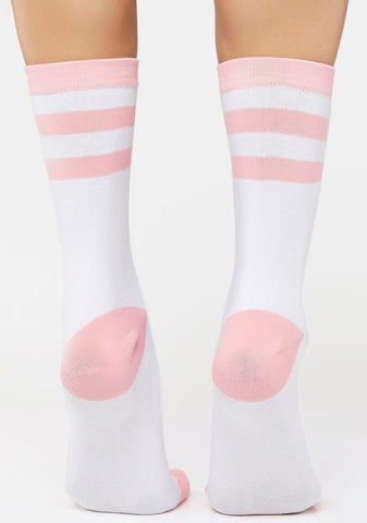Home Team Striped Crew Socks