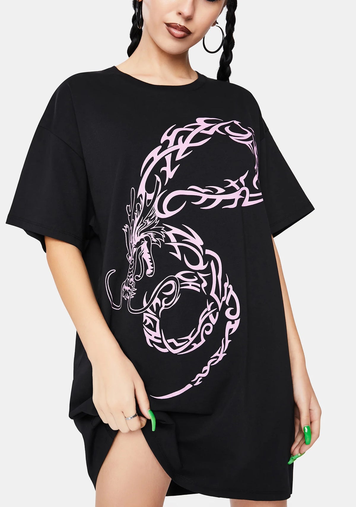 Dragon Tattoo T-Shirt Dress