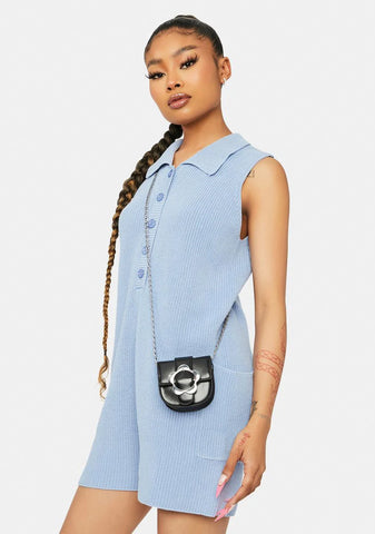 Study Buddy Ribbed Knit Romper