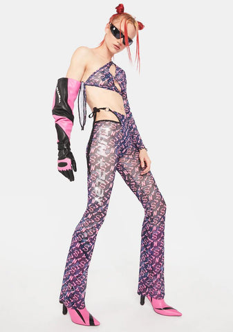 Cum & Play Flare Thong Pants