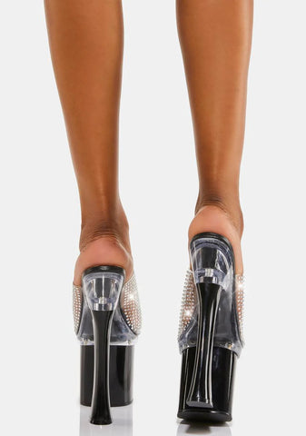 Angel Diamante Platform Heels