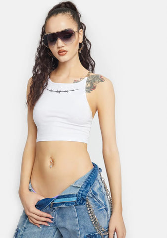 Angel Dangerously In Love Crop Tank