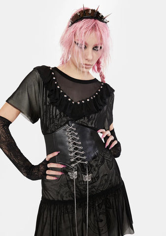 Wonder Trail Vegan Leather Corset