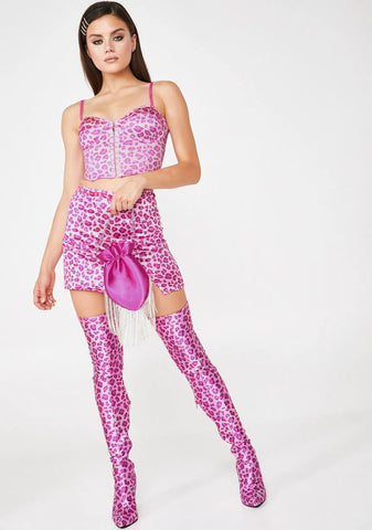 Kitten Von Rouge Leopard Bustier