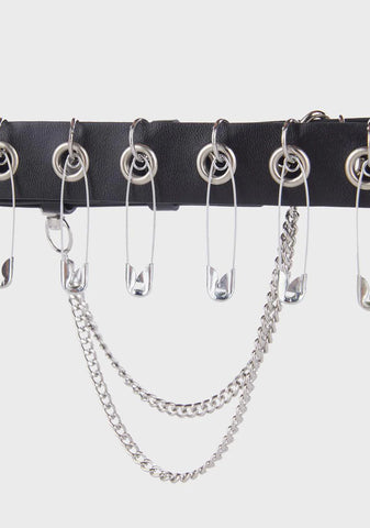 Safety First Vegan Leather Choker