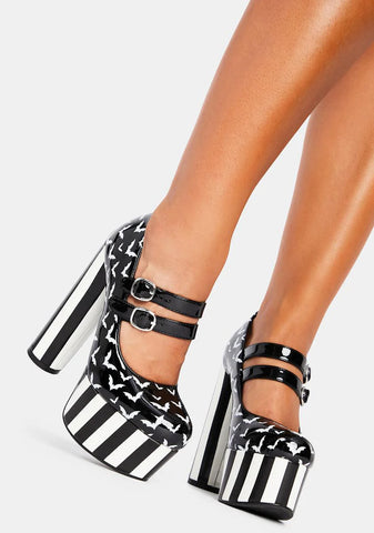 Winged Thing Platform Heels