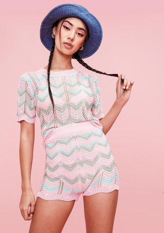 Servin' Looks Knit Shorts