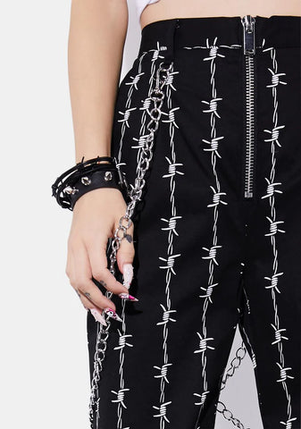 No Squares Allowed Barbed Wire Pants