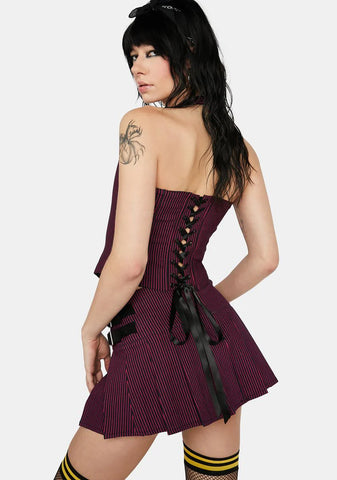 Feeling The Blues Mini Skirt