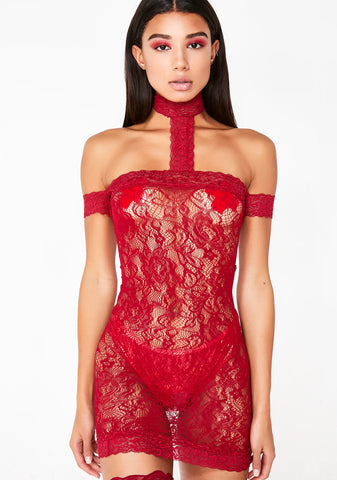 Miss Claus Lace Chemise