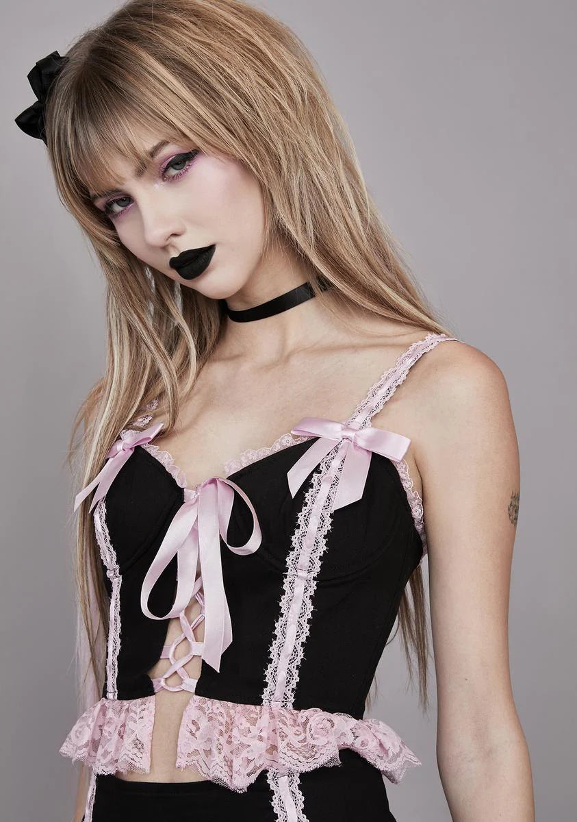 Devious Doll Lace Bustier Top
