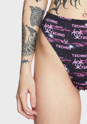 Techno High Waist Shorts