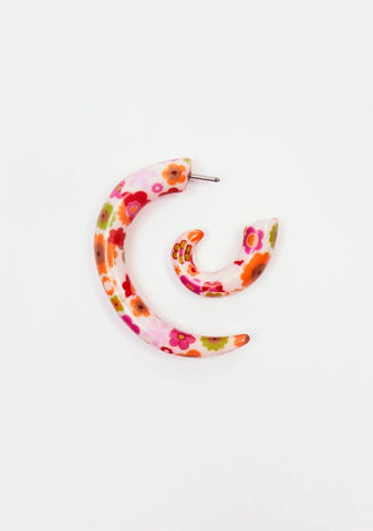 Summertime Fine Floral Swirl Earrings