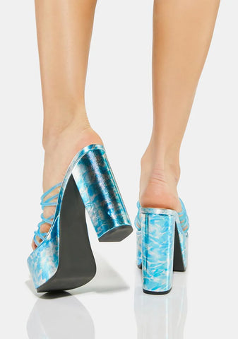Wet Hot Summer Platform Heels